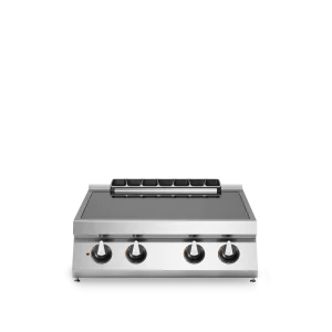 Inoxgastro 900 – Piano cottura ad infrarossi, 4 zone di cottura, top, modulo 80 cm