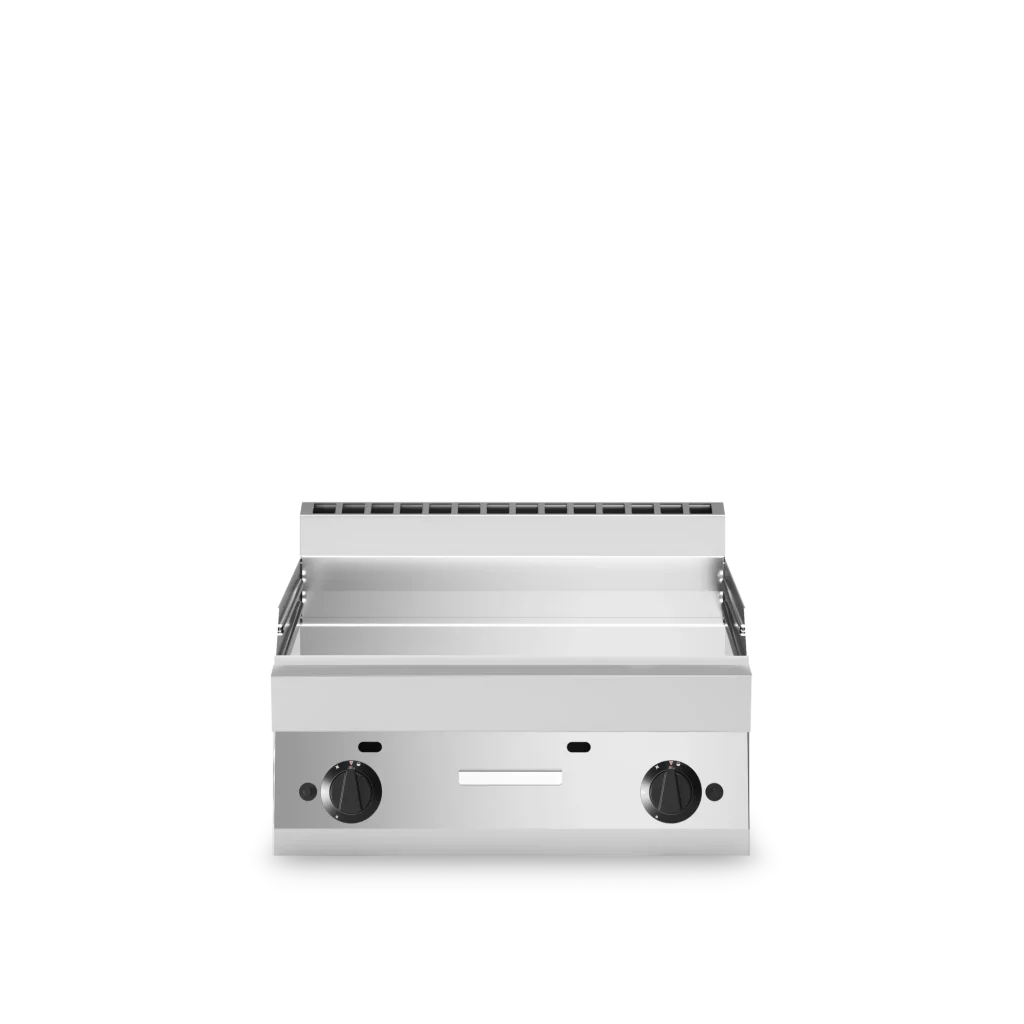Inoxgastro 650 – Fry top gas modulo 70 piastra cromo satinato liscia 11,4 kW top
