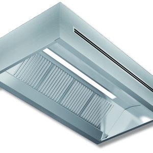Cappa a parete a flusso bilanciato APF 11/24 – 110 × 240 × 50 cm (P × L × H) – Inoxgastroshop