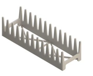 Portapiattini 12 posti Inox Gastroshop 1153