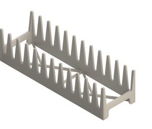 Portapiattini 12 posti Inox Gastroshop 1153