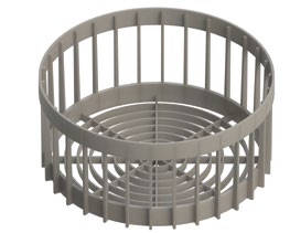 Cestello tondo per bicchieri Ø39 cm Inox Gastroshop 208035