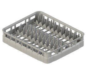 Cestello per 22 piatti 50 × 60 cm Inox Gastroshop 640222