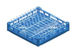 Cestello per 9 piatti pizza Ø38 cm Inox Gastroshop EV780074