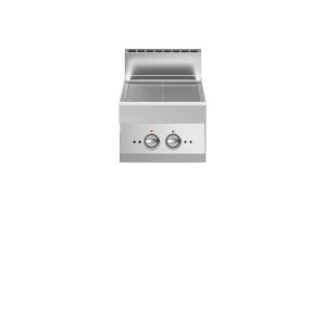 Inoxfun700 – Piano a induzione, 2 zone di cottura, top, modulo 40 cm