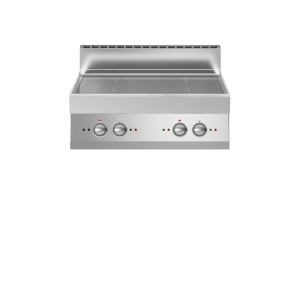 Inoxfun700 – Piano a induzione, 4 zone di cottura, top, modulo 80 cm