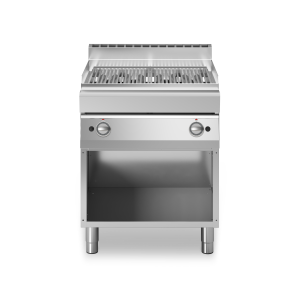 Inoxfun700 – Griglia a gas, 2 zone di cottura in acciaio inox, su vano aperto, modulo 70 cm