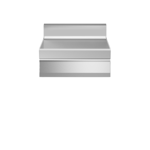 Inoxfun700 – Elemento neutro con cassetto, top, modulo 70 cm