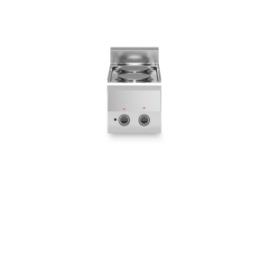 Inoxgastro 600 – Piano cottura elettrico modulo 30 2 piastre tonde 4 kW potenziato top