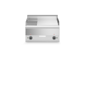 Inoxgastro 600 – Fry top elettrico modulo 60 piastra cromo 1/3 rigata 2/3 liscia 6kw top