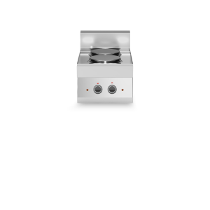 Inoxgastro 650 – Piano cottura elettrico modulo 40 2 piastre tonde 5,2 kW top