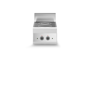 Inoxgastro 650 – Piano vetroceramica elettrico modulo 40 2 zone 4,6 kW top