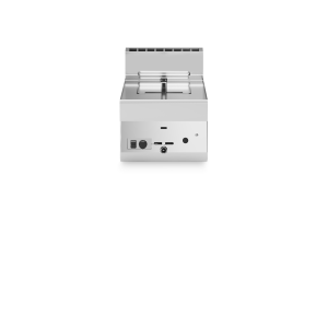 Inoxgastro 650 – Friggitrice gas modulo 40 1 vasca 8 lt bruciatori in vasca 6,8 kW top
