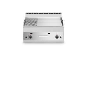 Inoxgastro 650 – Fry top gas modulo 70 piastra cromo 2/3 liscia 1/3 rigata 11,4 kW top