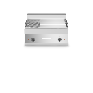 Inoxgastro 650 – Fry top elettrico modulo 70 piastra cromo 2/3 liscia 1/3 rigata 9 kW top
