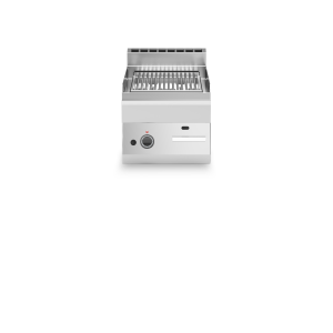 Inoxgastro 650 – Griglia pietra lavica gas modulo 40 1 zona inox 5,5 kW top