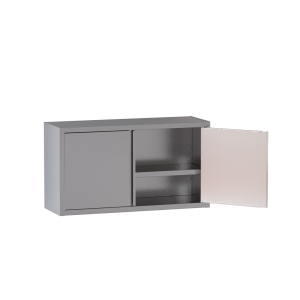 Pensile a parete in acciaio inox – 2 porte battenti – 800 × 400 × 650 mm