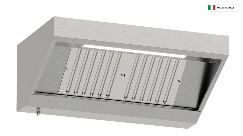 Cappa a parete Snack – con motore – 1400 × 900 mm