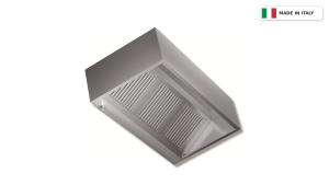 Cappa a parete Cubica – in acciaio inox AISI 304 – 2500 × 900 mm