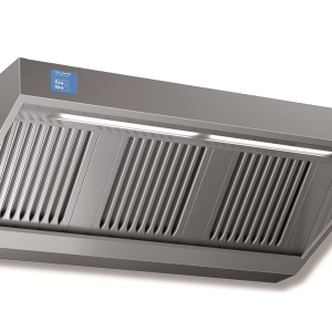 Cappa a parete Snack – con motore, regolatore di velocità e plafoniera LED – 2500 × 900 mm