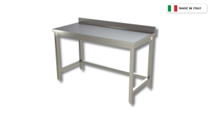 Tavolo da lavoro su gambe – con telaio, senza ripiano – con alzatina – 1700 × 700 × 850 mm