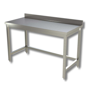 Tavolo da lavoro su gambe – con telaio, senza ripiano – con alzatina – 2000 × 700 × 850 mm