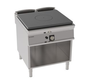 Piano cottura gas tutta piastra freestanding su vano aperto – TECNO 90 – Tecnoinox