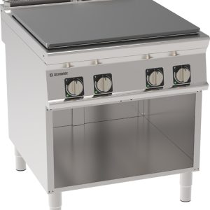 Piano cottura elettrico tutta piastra freestanding su vano aperto – Tecnoinox