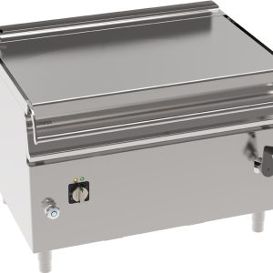 Brasiera 120lt elettrica basculante con vasca in acciaio inox AISI 304 freestanding su vano chiuso – Tecnoinox