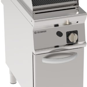 Griglia gas con acqua e griglia in ghisa freestanding su vano chiuso – Tecnoinox