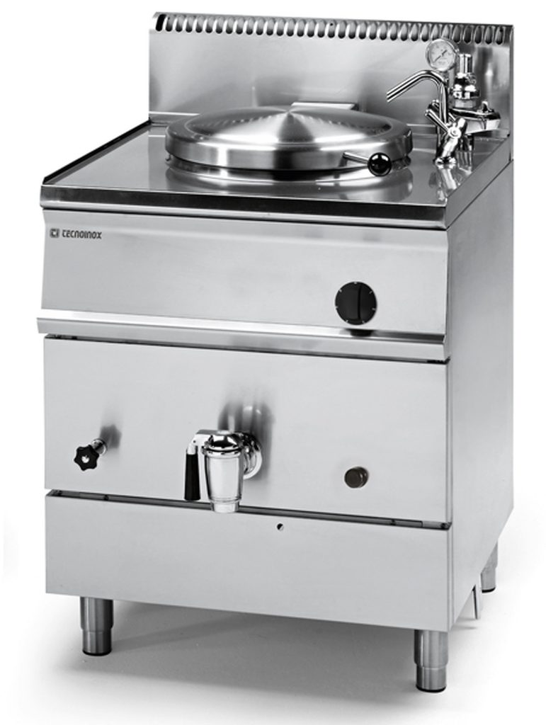 Pentola gas indiretta 50lt vasca in acciaio inox AISI 316 freestanding – Tecnoinox