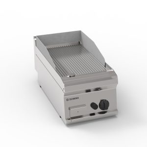 Fry-Top gas piastra rigata top – Tecnoinox