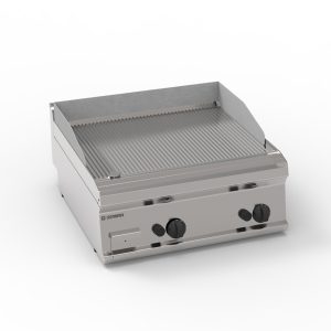 Fry-Top gas piastra rigata top – Tecnoinox