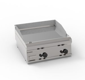 Fry-Top gas piastra liscia cromata top – Tecnoinox