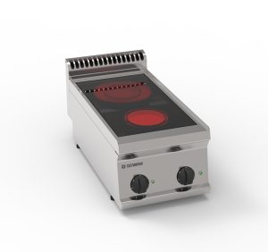 Piano cottura elettrico in vetroceramica 2 zone riscaldanti top – Tecnoinox