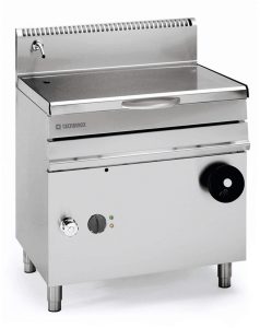 Brasiera 50lt elettrica basculante con vasca in acciaio inox AISI 304 freestanding su vano chiuso – Tecnoinox