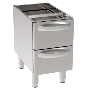 Vano neutro con 2 cassetti GN1/1 Tecno70 – Tecnoinox