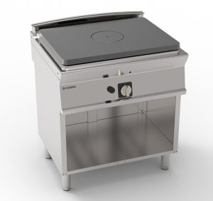 Piano cottura gas tutta piastra freestanding su vano aperto – TECNO 74 – Tecnoinox