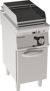 Griglia gas con acqua e griglia in ghisa freestanding su vano chiuso – Tecnoinox
