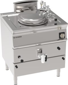 Pentola gas indiretta 50lt vasca in acciaio inox AISI 316 freestanding – Tecnoinox