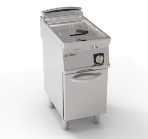 Friggitrice elettrica vasca singola 13lt con resistenze rotanti in vasca freestanding su vano chiuso – Tecnoinox