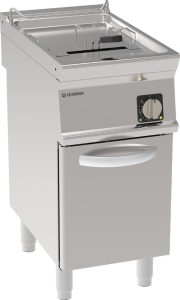 Friggitrice elettrica vasca singola 17lt con resistenze rotanti in vasca freestanding su vano chiuso – TECNO 74 – Tecnoinox