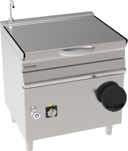 Brasiera 50lt elettrica basculante con vasca in acciaio inox AISI 304 freestanding su vano chiuso – Tecnoinox