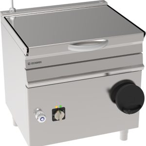 Brasiera 50lt elettrica basculante con vasca in acciaio inox AISI 304 freestanding su vano chiuso – Tecnoinox