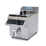 Friggitrice – 8L – 1 Cestello – Induzione – con Rubinetto di Scarico – Maxima 09371090