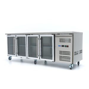 Frigorifero da Banco – 223cm – 4 Porte in Vetro – Maxima 09400409