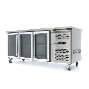 Frigorifero da Banco - 180cm - 3 Porte in Vetro – Maxima 09400406