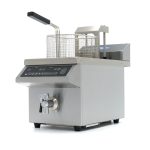 Friggitrice – 8L – 1 Cestello – Induzione – Sistema di Sollevamento – con Rubinetto di Scarico – Maxima 09371450