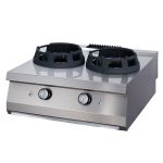 Piano Cottura Wok – Anello di cottura da 2 x Ø28,5cm – Unità Doppia – Profondità 90cm – Gas – Linea Premium – Maxima 09398546