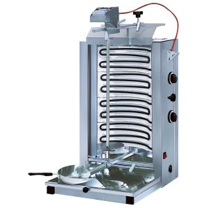 Mastro – Griglia kebab elettrica, 2 zone, motore sopra, 30 kg – ECO4/N